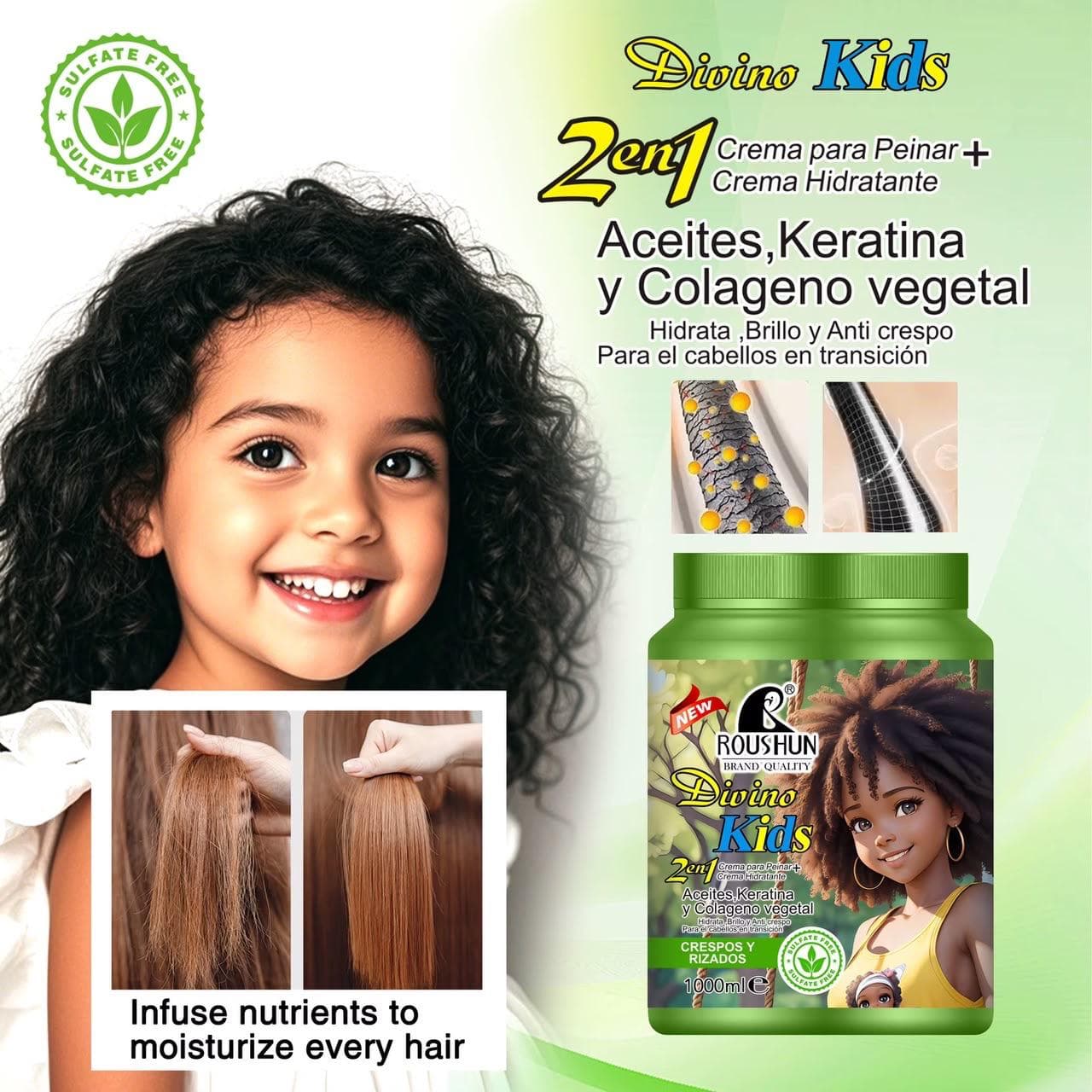 Roushun 2 in 1 hair cream kids