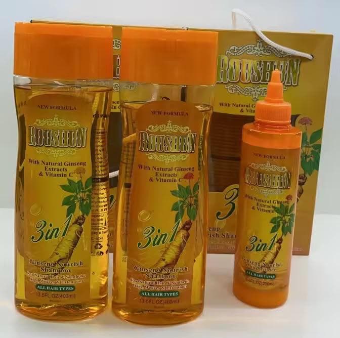 Roushun 3 in 1 ginseng shampoo